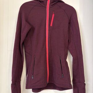 Icebreaker-Women's Merino 260 Quantum Long Sleeve Zip Hoodie-Small-Eggplant